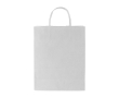 Witte papieren tas met logo kleur wit