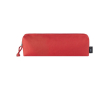 Bedrukte etui van RPET met ritssluiting kleur rood