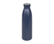 Thermosfles met rubber afwerking kleur blauw