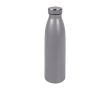Thermosfles met rubber afwerking kleur grijs