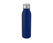Sportieve rvs bidon met logo kleur blauw