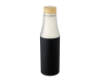 Elegante thermosflessen met logo kleur zwart