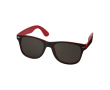 Tweekleurige retro zonnebril met logo kleur rood