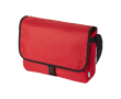 Bedrukte schoudertas van gerecycled plastic kleur rood