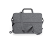 RPET laptoptas met logo kleur grijs