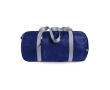 Sporttas met logo van gerecycled plastic kleur marineblauw