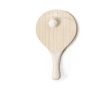 Beach ball-set van natuurhout kleur naturel