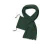 Biokatoenen sjaal met logo kleur donkergroen