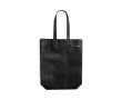 Gerecycled non woven tas met logo kleur zwart