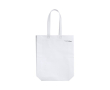 Gerecycled non woven tas met logo kleur wit