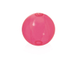 Vrolijk gekleurde strandbal met logo kleur fuchsia