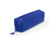Bedrukte etui met bijpassende rits kleur blauw