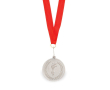 Metalen medaille met olympisch motief kleur zilver