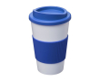 Plastic to go bekers in eco-tasje kleur blauw