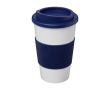 Plastic to go bekers in eco-tasje kleur donkerblauw