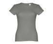 Katoenen T-shirts met logo voor vrouwen kleur donkergrijs