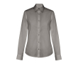 Dames bedrijfsoverhemd met logo, 115 g/m2 kleur donkergrijs