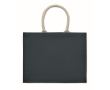 Jute winkel of strandtas kleur blauw
