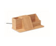 Bureau organizer met lamp bedrukt kleur hout