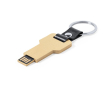 Houten Eco USB sleutelhanger kleur naturel