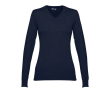 V-hals trui 220 g/m2 kleur marineblauw
