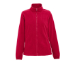 Fleecejack voor dames 300 g/m2 kleur rood