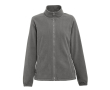 Fleecejack voor dames 300 g/m2 kleur donkergrijs