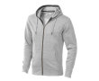 Hoodie met rits 300 g/m2 kleur gemarmerd grijs