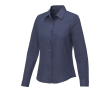 Damesshirt met lange mouwen 130 g/m2 kleur marineblauw