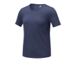 Dames T-shirt van polyester 105 g/m2 kleur marineblauw