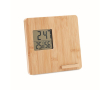 Bedrukte weerstations met oplaadfunctie kleur hout