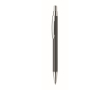 Bedrukte pen van gerecycled aluminium kleur titanium