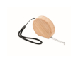 Bedrukte rolmaat met bamboe behuizing kleur hout
