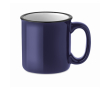 Vintage mokken met logo, 290ml kleur ultramarijn blauw