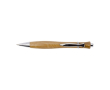 Balpen met metalen details kleur bruin