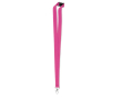 Te bedrukken lanyard met karabijnhaak kleur fuchsia