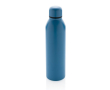 Promotiefles van gerecycled staal kleur blauw