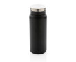 Gerecycled stalen fles met originele dop kleur zwart
