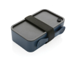 Lunchbox gemaakt van 93% gerecycled plastic kleur marineblauw