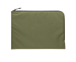 Stijlvolle minimalistische laptophoes kleur miliair groen
