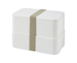 Lunchbox met twee bodems kleur wit