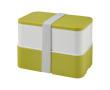 Lunchbox met twee bodems kleur limoen groen
