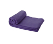 Reclame fleece deken met hoes kleur paars