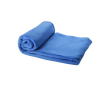 Reclame fleece deken met hoes kleur blauw