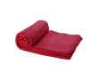 Reclame fleece deken met hoes kleur rood