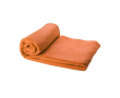 Reclame fleece deken met hoes kleur oranje