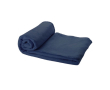 Reclame fleece deken met hoes kleur marineblauw