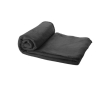 Reclame fleece deken met hoes kleur zwart