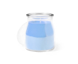 Meergeurige glazen kaars kleur blauw