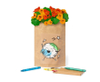 Bloempot met kleurpotloden kleur naturel